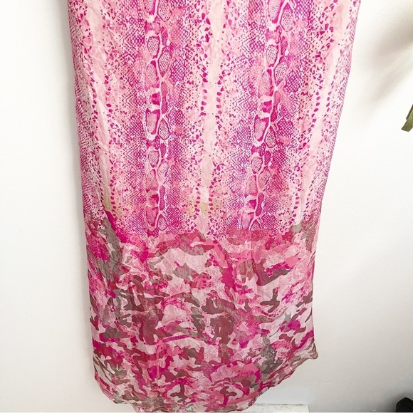 Ramy Brook Fia Snake Print Pink Midi Dress - Picture 6 of 15